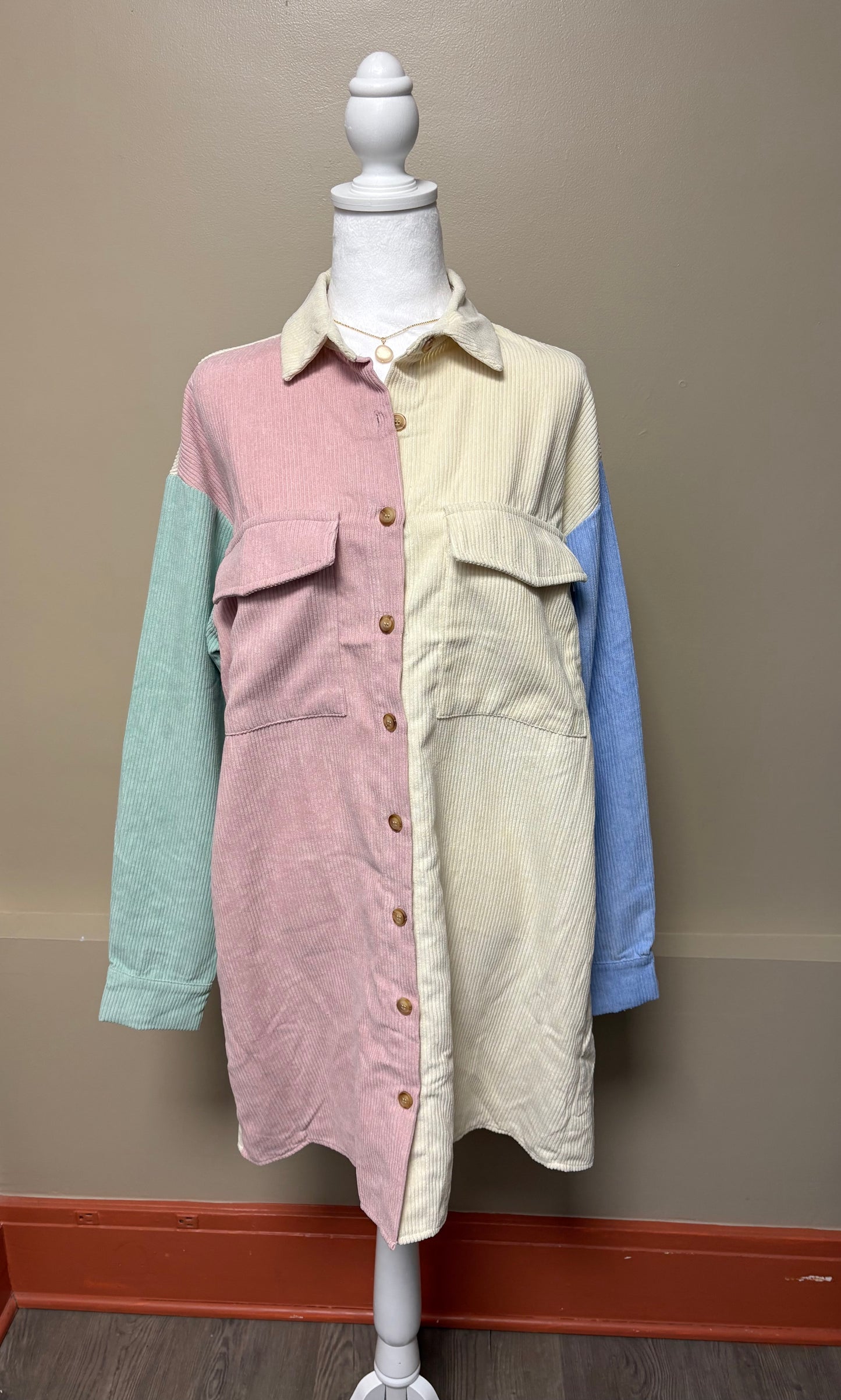 Pastel Color Block Dress